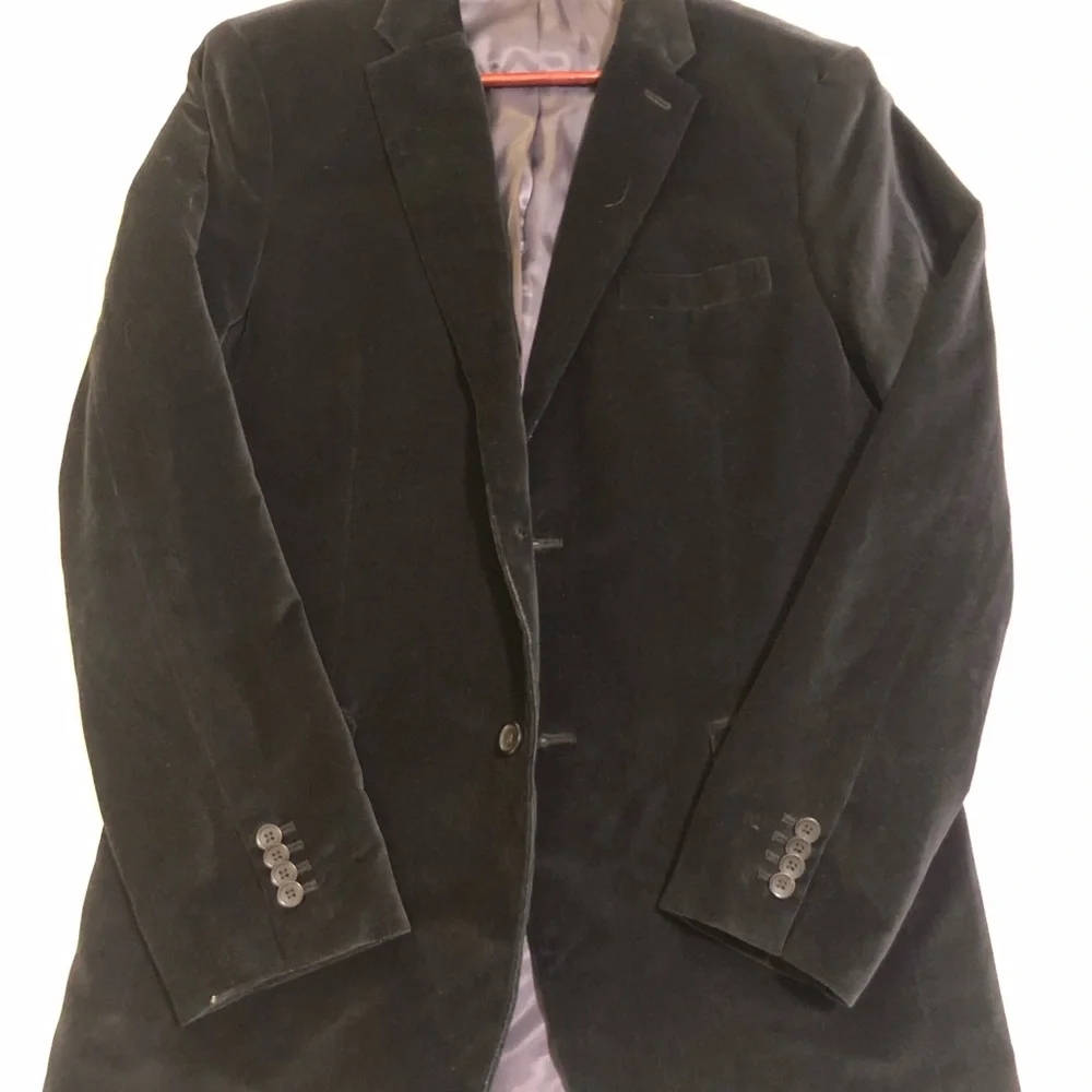 Banana republic velvet sports coat, black, EUC - Picture 10 of 13